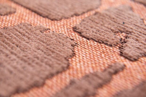 Louis De Poortere vloerkleed, Structures Za Copper 9199, Baobab design