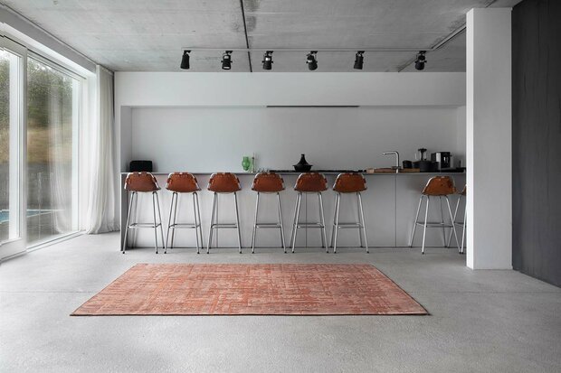 Louis De Poortere vloerkleed, Structures Za Copper 9199, Baobab design