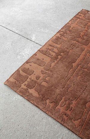 Louis De Poortere vloerkleed, Structures Za Copper 9199, Baobab design
