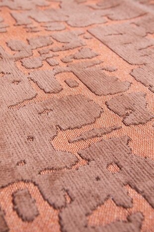 Louis De Poortere vloerkleed, Structures Za Copper 9199, Baobab design