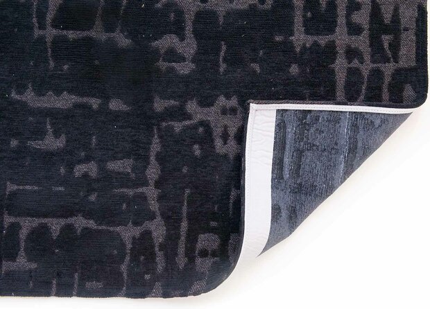 Louis De Poortere vloerkleed, Structures Black Water 9200, Baobab design
