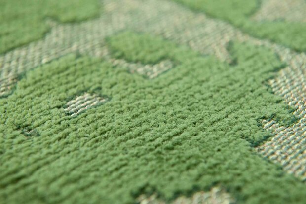 Louis De Poortere vloerkleed, Structures Perrier’s Green 9202, Baobab design