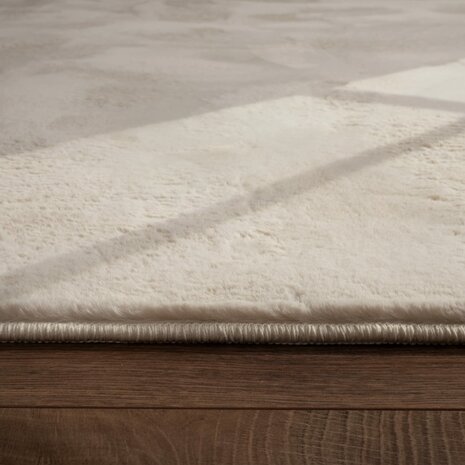 Uni creme vloerkleed COMFY 380