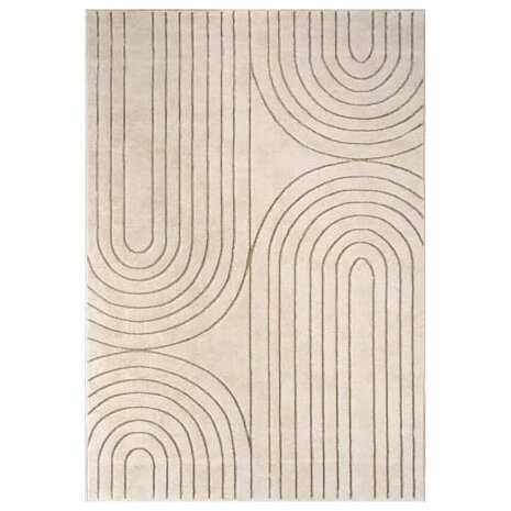 Modern karpet of vloerkleed BRUSSEL 215 kleur creme