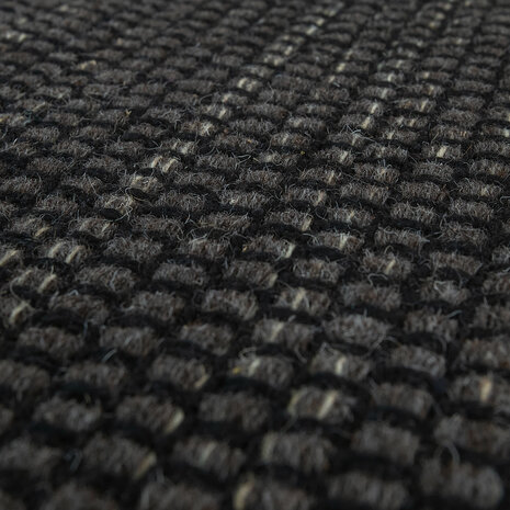 Wollen karpet of vloerkleed FRANSICO 300 kleur antraciet