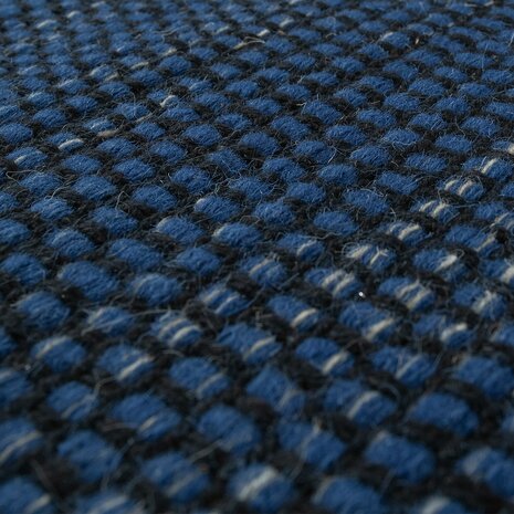 Wollen karpet of vloerkleed FRANSICO 300 kleur blauw