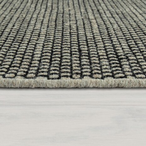 Wollen karpet of vloerkleed FRANSICO 300 kleur grijs