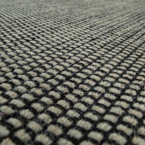 Wollen karpet of vloerkleed FRANSICO 300 kleur grijs