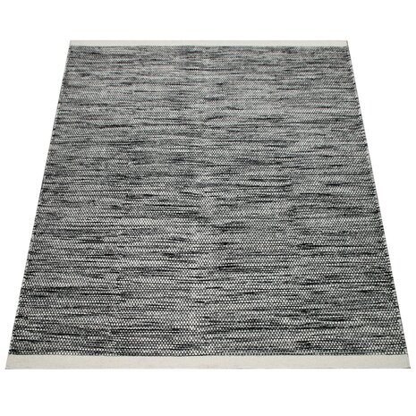 Wollen karpet of vloerkleed FRANSICO 300 kleur zwart wit