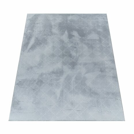 Effen grijs karpet of vloerkleed SKY 523