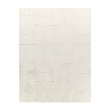 Effen creme karpet of vloerkleed SKY 526