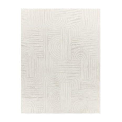 Effen creme karpet of vloerkleed SKY 527