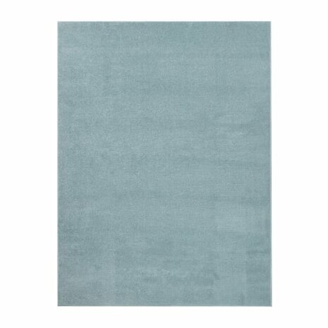 Kortpolig effen vloerkleed PORTUGAL 890 kleur turquoise