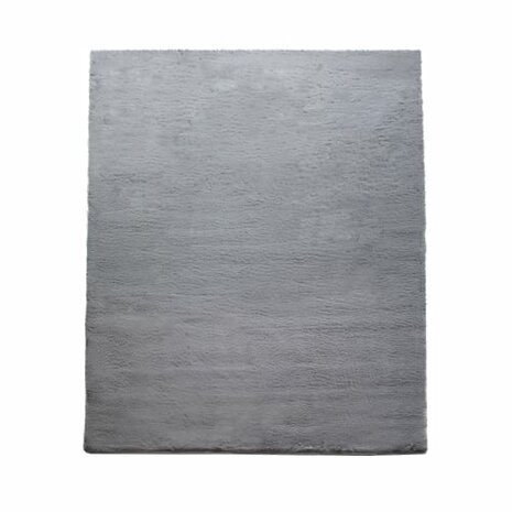 Hoogpolig effen soft vloerkleed SOFTY 780 kleur antraciet