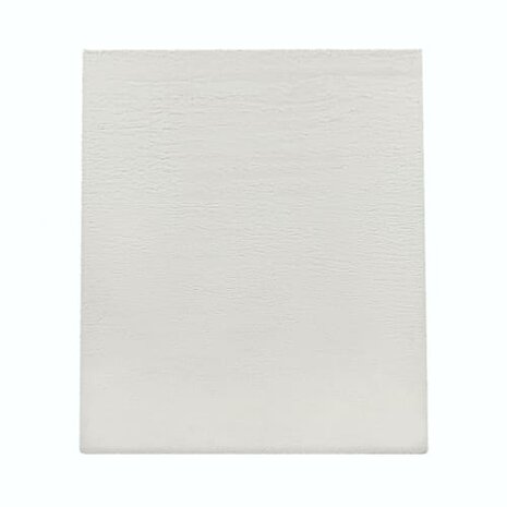 Hoogpolig effen soft vloerkleed SOFTY 780 kleur creme