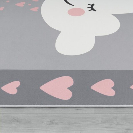 Kinder vloerkleed KIDS 119 kleur pink