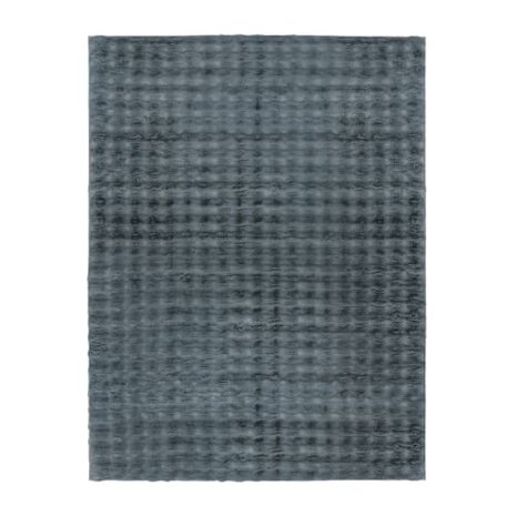 Hoogpolig soft vloerkleed ANDRES 741 kleur antraciet