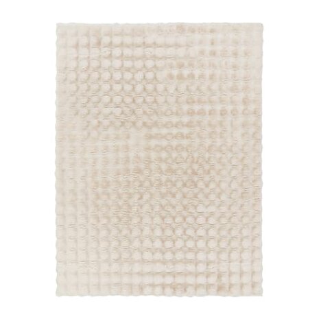 Hoogpolig soft vloerkleed ANDRES 741 kleur creme