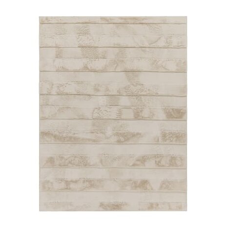 Hoogpolig soft vloerkleed ANDRES 744 kleur creme