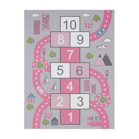 Kinder vloerkleed of karpet KIDDY 569 kleur pink