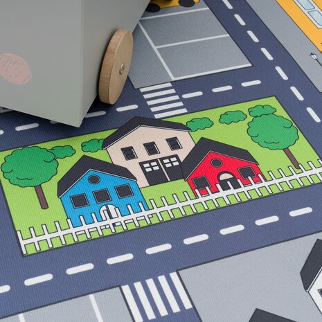 Kinder vloerkleed of karpet KIDDY 576 kleur grijs