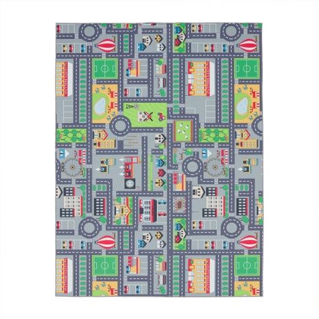 Kinder vloerkleed of karpet KIDDY 577 kleur grijs