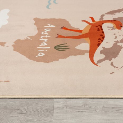 Kinder vloerkleed of karpet KIDDY 583 kleur beige