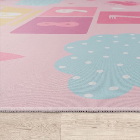 Kinder vloerkleed of karpet KIDDY 585 kleur pink