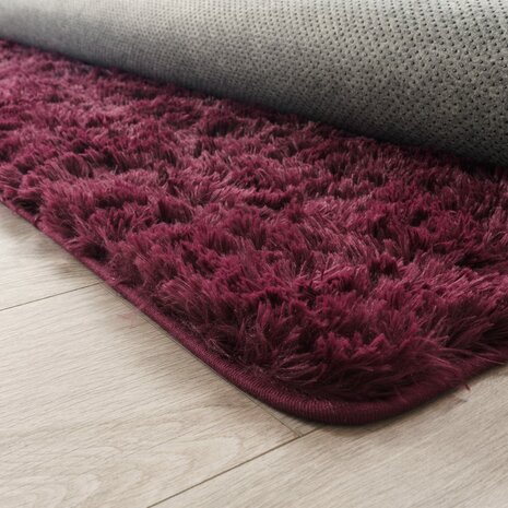 Hoogpolig vloerkleed of karpet LONDON 591 kleur lila