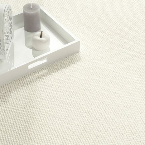 Effen creme vloerkleed of karpet AMBIANCE 521