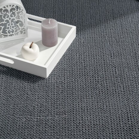 Effen antraciet vloerkleed of karpet AMBIANCE 521