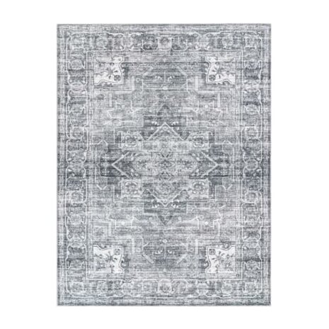 Klassiek vintage vloerkleed of karpet SPECTRUM kleur grijs 461