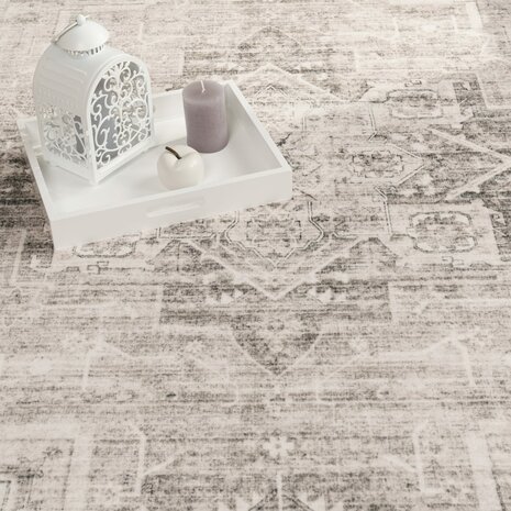 Klassiek vintage vloerkleed of karpet SPECTRUM kleur beige 461