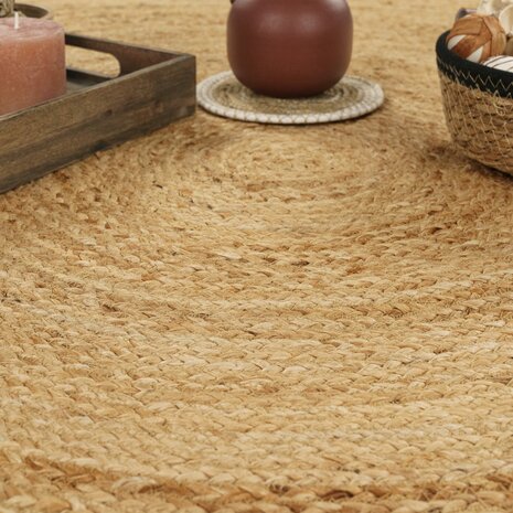 Jute vloerkleed of karpet BOSTON kleur natur 599