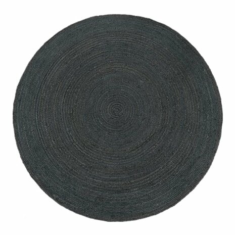 Jute vloerkleed of karpet BOSTON kleur antraciet 595