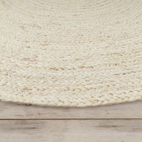 Jute vloerkleed of karpet BOSTON kleur wit 595