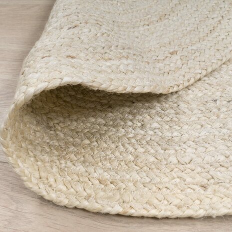 Jute vloerkleed of karpet BOSTON kleur wit 595