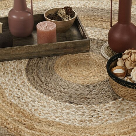 Jute vloerkleed of karpet BOSTON kleur multicolor 598