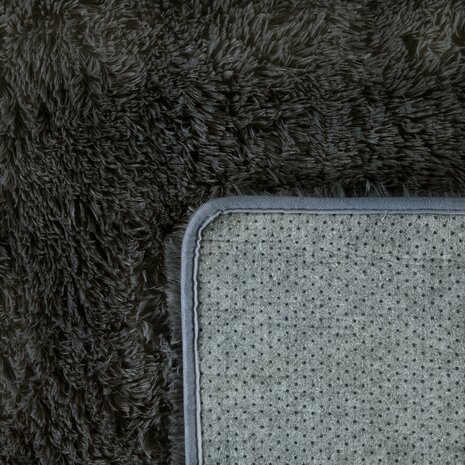 Hoogpolig vloerkleed of karpet LONDON 591 kleur antraciet
