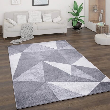 Design vloerkleed BREMEN 874 kleur grijs