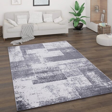 Design vloerkleed BREMEN 873 kleur grijs