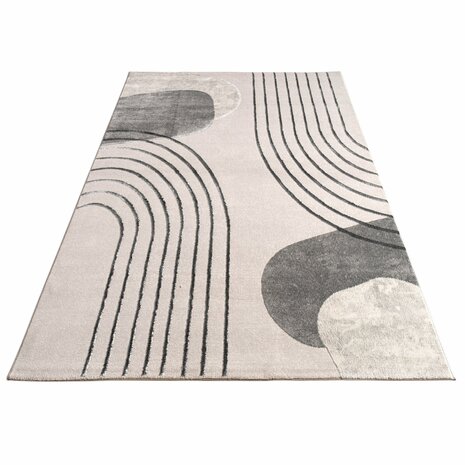 Modern karpet of vloerkleed BRUSSEL 216 kleur grijs