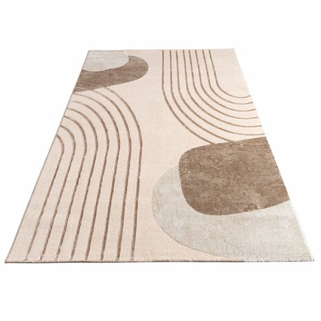 Modern karpet of vloerkleed BRUSSEL 216 kleur beige