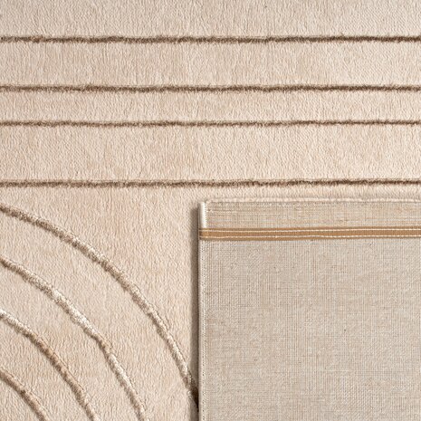 Modern karpet of vloerkleed BRUSSEL 215 kleur creme