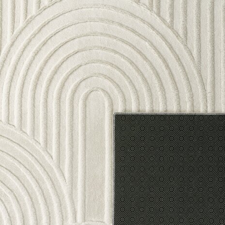 Effen creme karpet of vloerkleed SKY 524