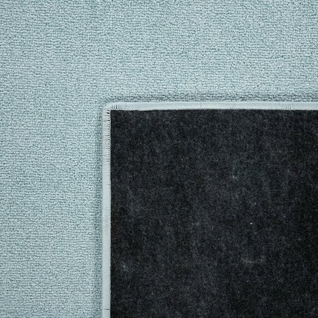 Kortpolig effen vloerkleed PORTUGAL 890 kleur turquoise