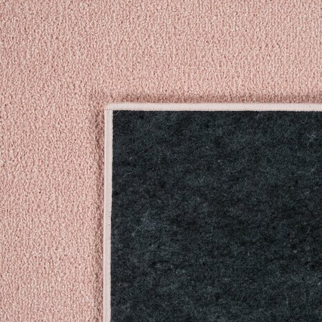Kortpolig effen vloerkleed PORTUGAL 890 kleur rose