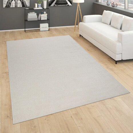 kortpolig effen vloerkleed PORTUGAL 890 kleur creme