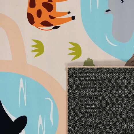 Kinder vloerkleed of karpet KIDDY 580 kleur multicolor