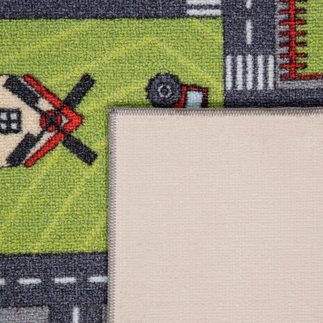 Kinder vloerkleed of karpet KIDDY 577 kleur grijs